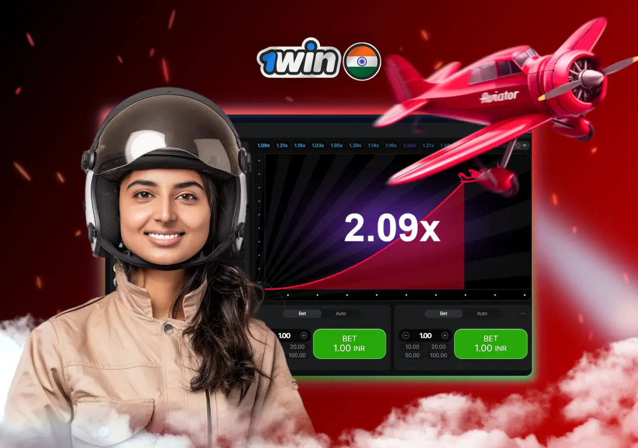 Best 1win Aviator crash game in India