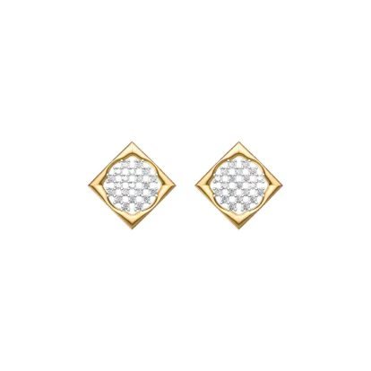 Cubica Gold Earrings