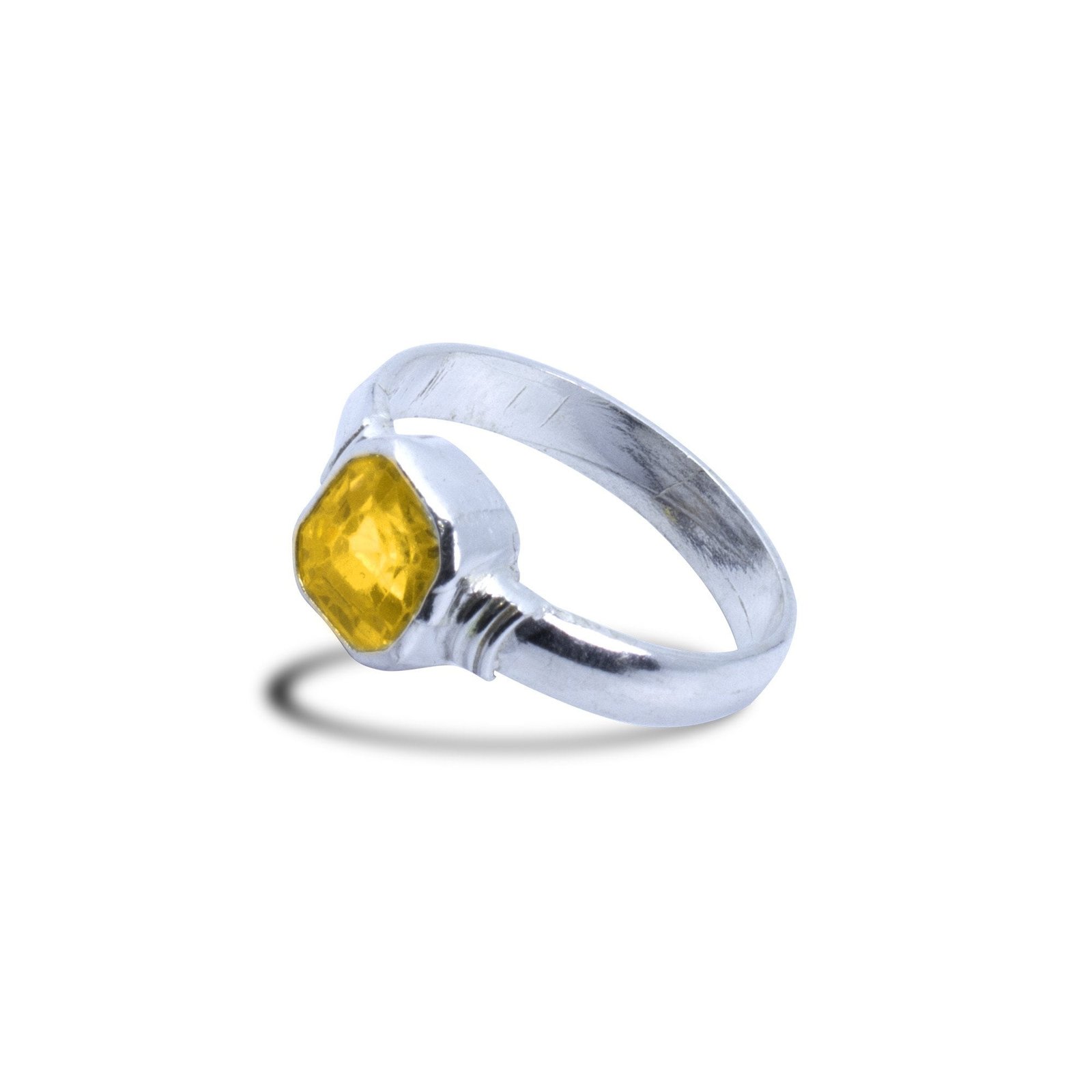 RSPR Certified 7.25 Ratti 6.60 Carat Natural Yellow Sapphire Pukhraj  Gemstone Ring for Women's and Men's Brass Sapphire Ring Price in India -  Buy RSPR Certified 7.25 Ratti 6.60 Carat Natural Yellow