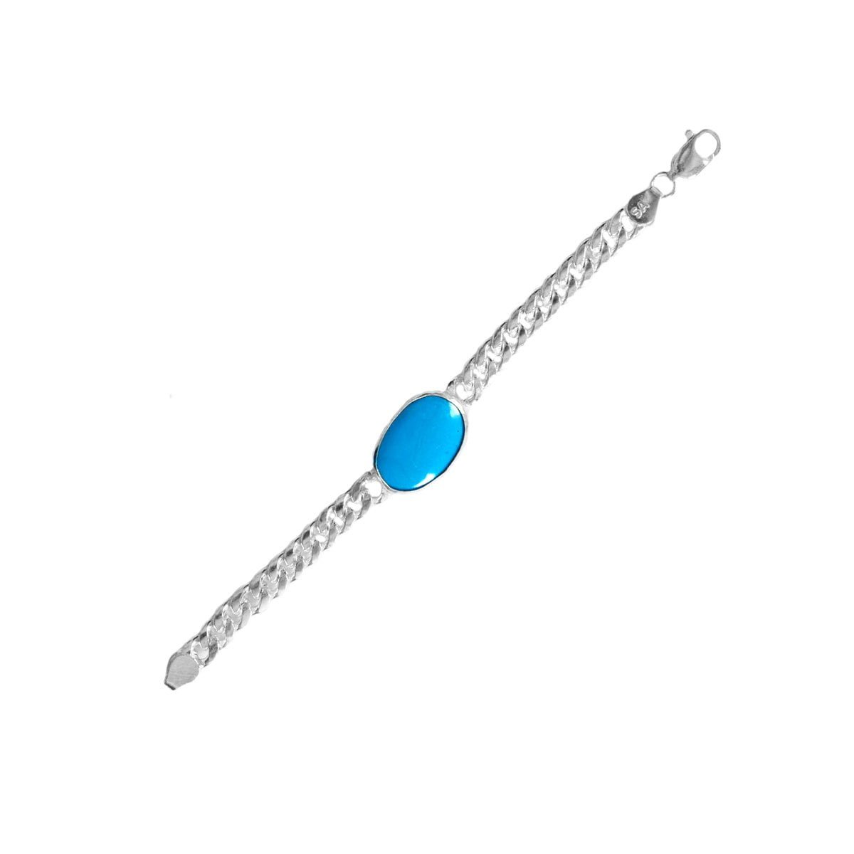 Buy Bandish Blue stone Salman Khan style Silver Bracelet Online at Best  Prices in India - JioMart.