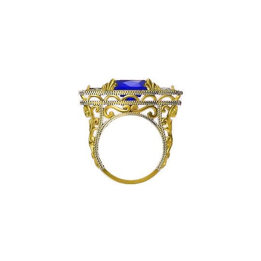Blue Petals Ring