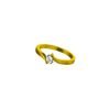 Amber Solitaire Ring