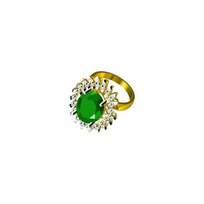 Emerald Point Ring