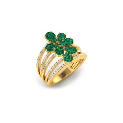 Green Bloom Ring