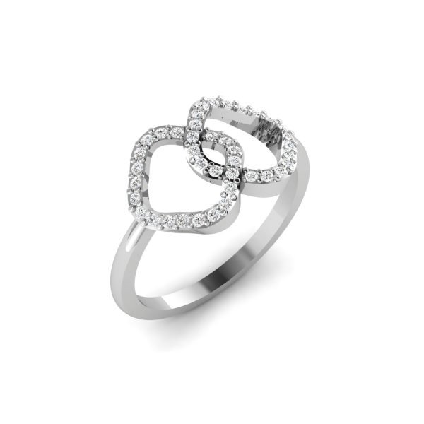 Spark Bond Diamond Ring - ₹16,495 Pearlkraft Wedding Band Collection
