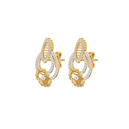 Poinsettia Diamond Earrings