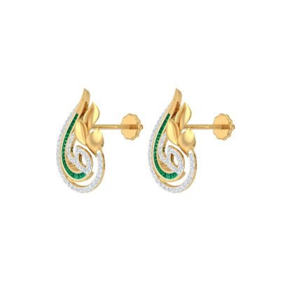 Leafring Diamond Earrings