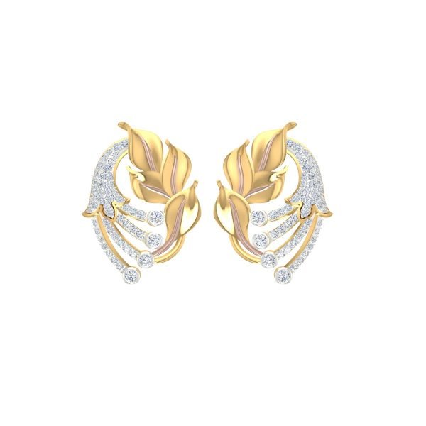 Carnation Gold Earrings