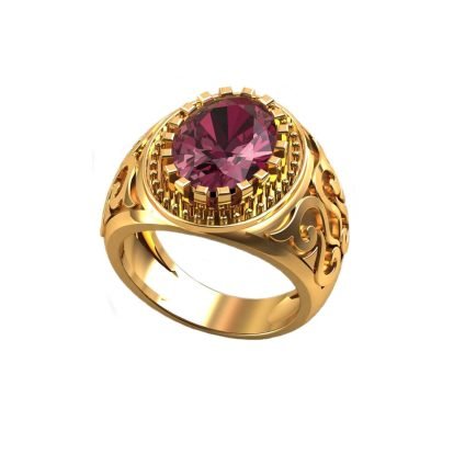 Ruby Red Gold Ring