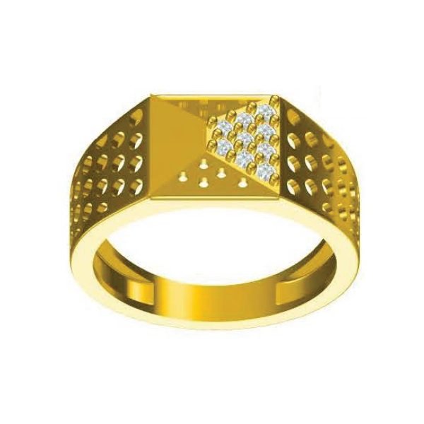 Right Edge Gold Ring