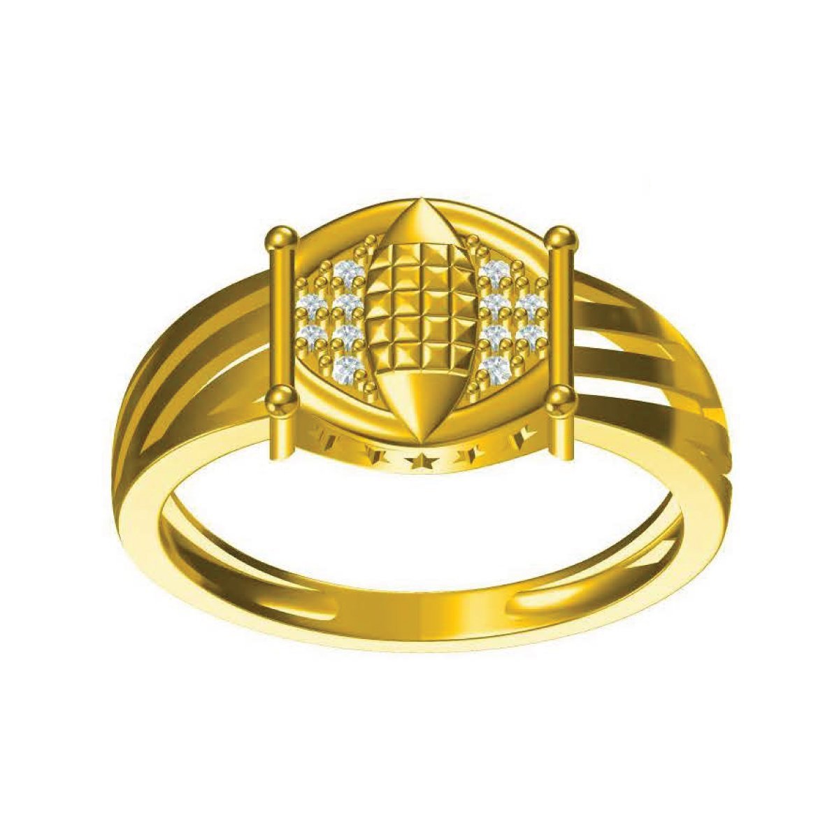 Floret Lattice Diamond Ring | Radiant Diamond Rings | CaratLane